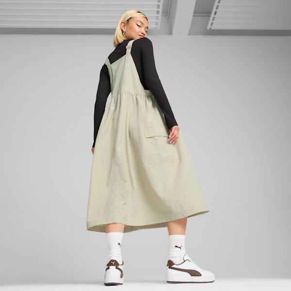 DOWNTOWN Dungaree Dress Women, Desert Dust, extralarge
