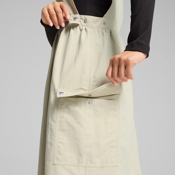 DOWNTOWN Dungaree Dress Women, Desert Dust, extralarge