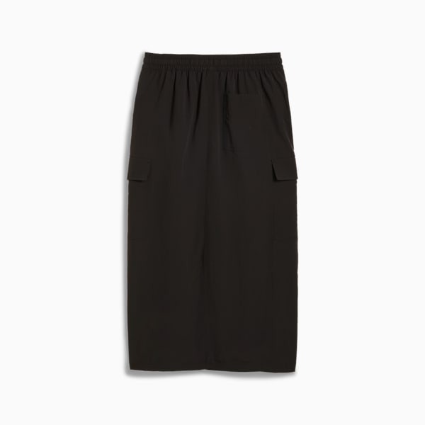 DOWNTOWN Women's Cargo Midi Skirt, PUMA Black, extralarge