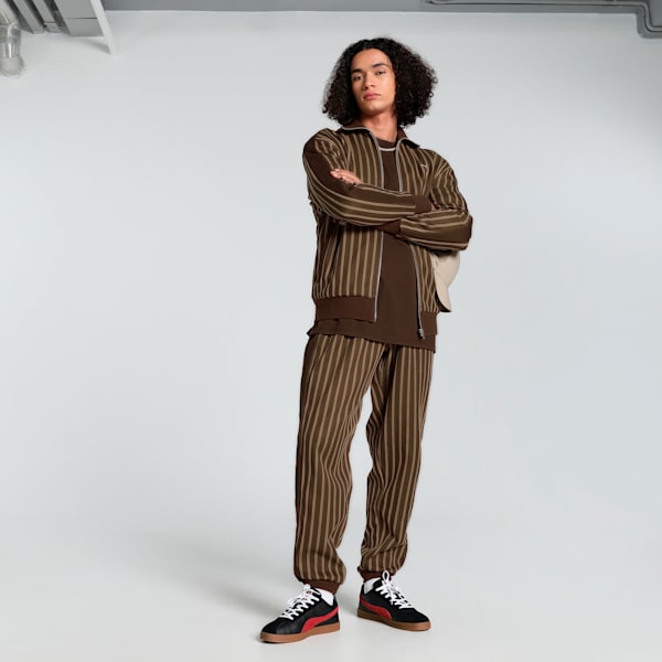 MMQ T7 Men's Relaxed Fit Track Jacket, Espresso Brown, extralarge-IND
