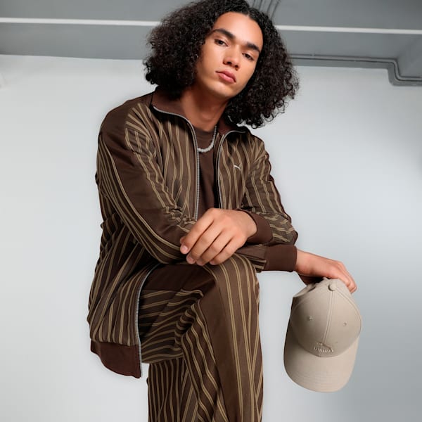 MMQ T7 Men's Relaxed Fit Track Jacket, Espresso Brown, extralarge-IND