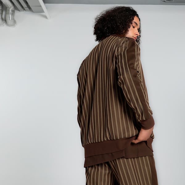 MMQ T7 Men's Relaxed Fit Track Jacket, Espresso Brown, extralarge-IND
