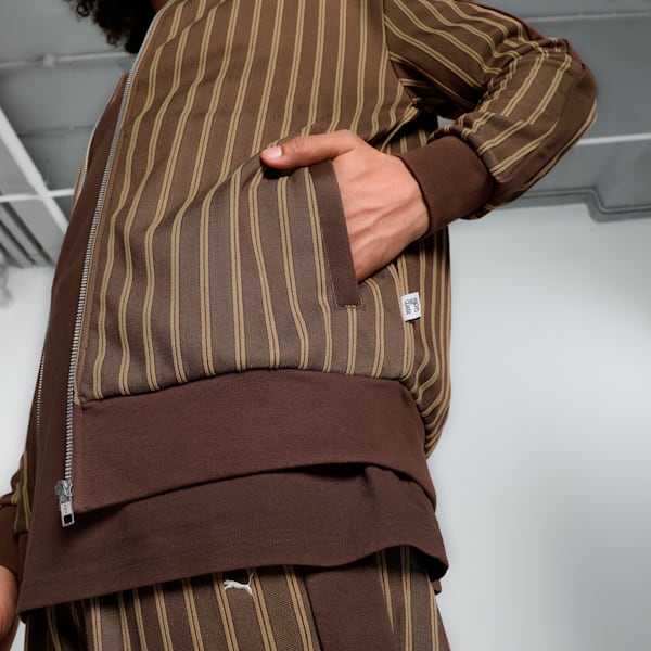 MMQ T7 Men's Relaxed Fit Track Jacket, Espresso Brown, extralarge-IND