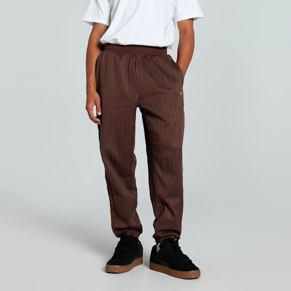 MMQ T7 Track Men's Relaxed Fit Pants, Espresso Brown, extralarge-IND