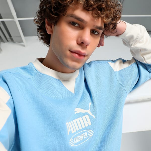 PUMA x KIDSUPER Relaxed Fit Crew-Neck Sweatshirt, Day Dream, extralarge-IND