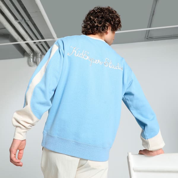 PUMA x KIDSUPER Relaxed Fit Crew-Neck Sweatshirt, Day Dream, extralarge-IND