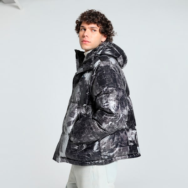 PUMA x KIDSUPER Men's Relaxed Fit Jacket, PUMA Black, extralarge-IND