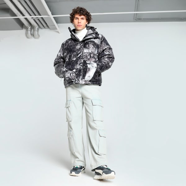 PUMA x KIDSUPER Men's Relaxed Fit Jacket, PUMA Black, extralarge-IND