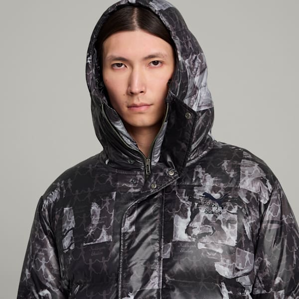 ユニセックス PUMA x KIDSUPER STUDIOS MMQ AOP パファー ダウンジャケット, PUMA Black, extralarge-JPN