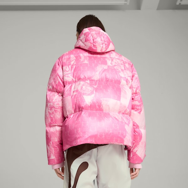 PUMA x KIDSUPER Men's Down Jacket, Pearl Pink, extralarge