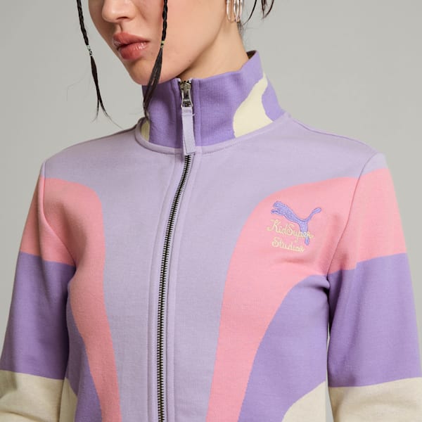 PUMA x KIDSUPER Women's Full-Zip Jacket, Vivid Violet, extralarge
