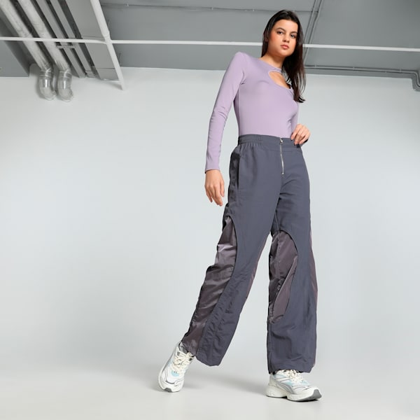 THE FAST RACE Women's Relaxed Fit Pants, Galactic Gray, extralarge-IND