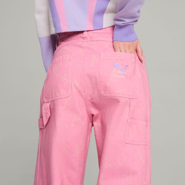 Pink puma pants on sale