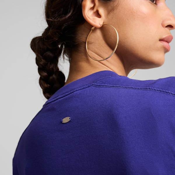 Playera YONA para mujer, Lapis Lazuli, extralarge