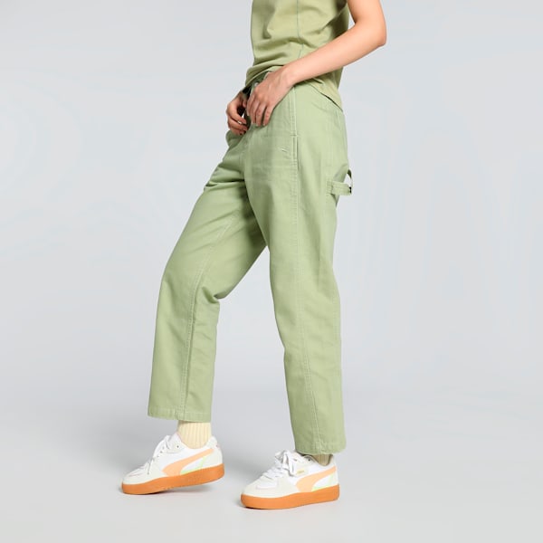 YONA Women's Relaxed Fit Cargo Pants, Calming Green, extralarge-IND