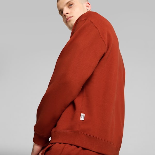 MMQ Men's Quarter-Zip Top, Mars Red, extralarge