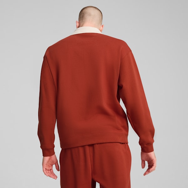 MMQ Men's Quarter-Zip Top, Mars Red, extralarge