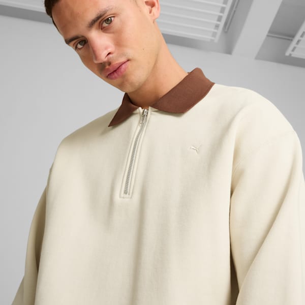 Camisa de cuello con cierre MMQ para hombre, Alpine Snow, extralarge