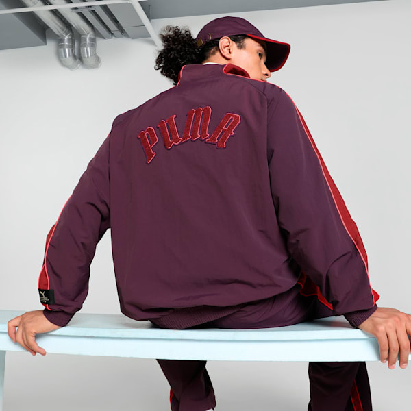 PLAY LOUD T7 Oversized Track Jacket, Midnight Plum, extralarge-IND