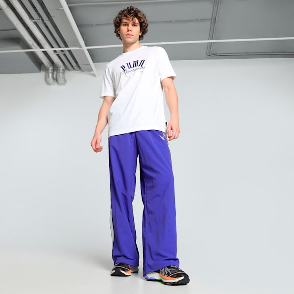 PLAY LOUD T7 Oversized Fit Track Pants, Lapis Lazuli, extralarge-IND