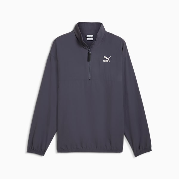 Chandail à col rond décontracté tissé CLASSICS Homme, Galactic Gray, extralarge