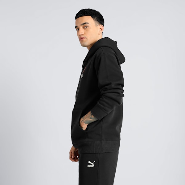CLUB DE COURSE Fleece Relaxed Fit Hoodie, PUMA Black, extralarge-IND
