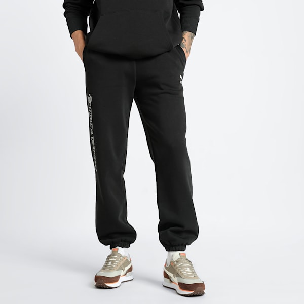 CLUB DE COURSE Fleece Relaxed Fit Sweatpants, PUMA Black, extralarge-IND