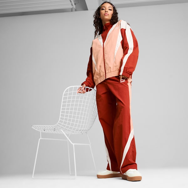 Chamarra de pista CLUB DE COURSE unisex, Deeva Peach-Mars Red, extralarge