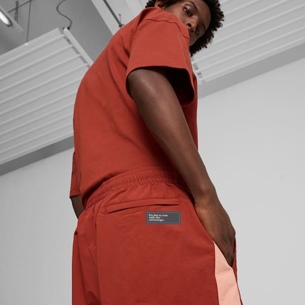 CLUB DE COURSE Track Pants, Mars Red-Deeva Peach, extralarge
