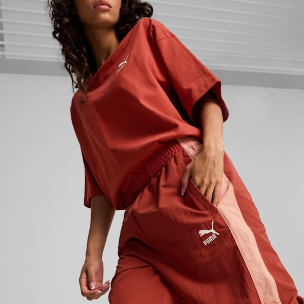 CLUB DE COURSE Track Pants, Mars Red-Deeva Peach, extralarge
