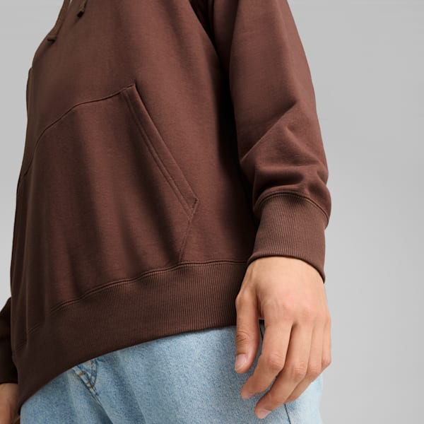 DOWNTOWN Graphic Hoodie Men, Espresso Brown, extralarge