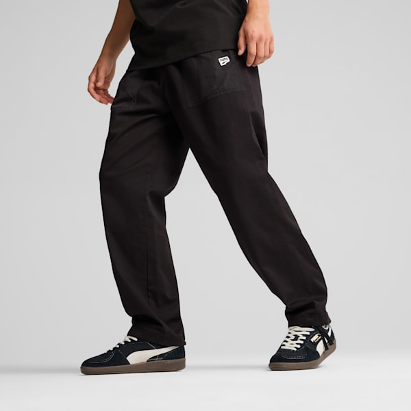 DOWNTOWN Men's Parachute Pants, PUMA Black, extralarge