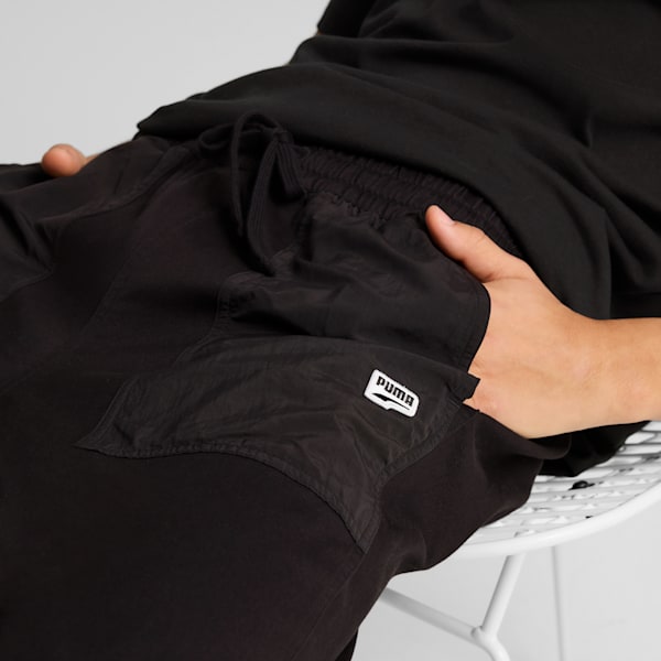DOWNTOWN Men's Parachute Pants, PUMA Black, extralarge
