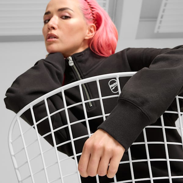 DOWNTOWN 180 Half-Zip Crew, PUMA Black, extralarge