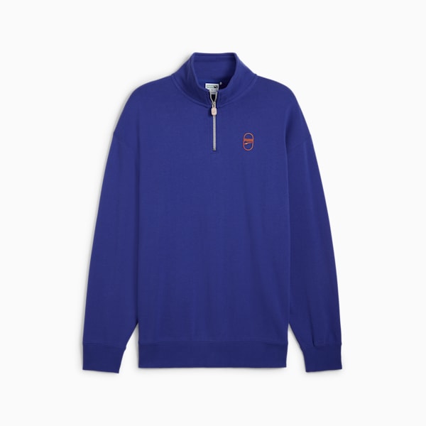 DOWNTOWN 180 Half-Zip Crew, Lapis Lazuli, extralarge