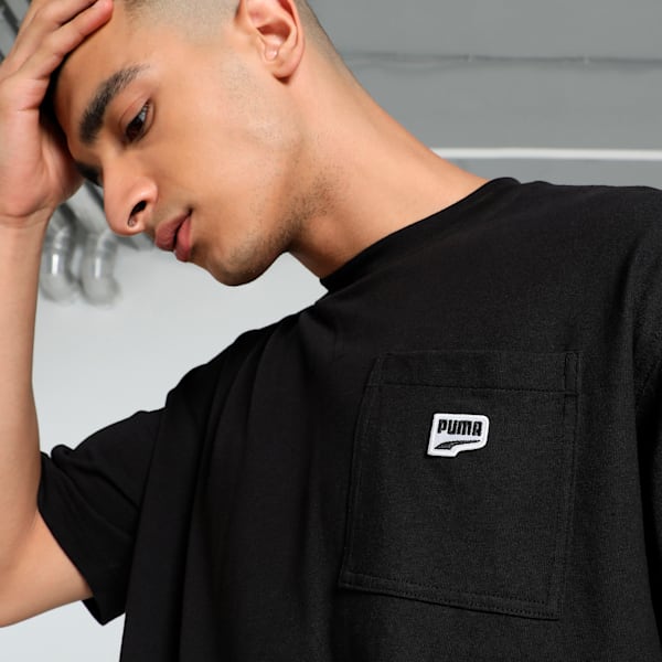 DOWNTOWN Relaxed Fit Relaxed Fit Tee, PUMA Black, extralarge-IND