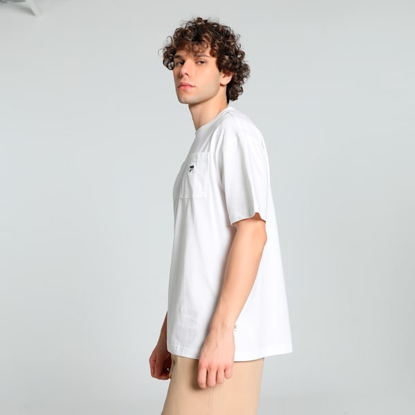 DOWNTOWN Relaxed Fit Relaxed Fit Tee, PUMA White, extralarge-IND