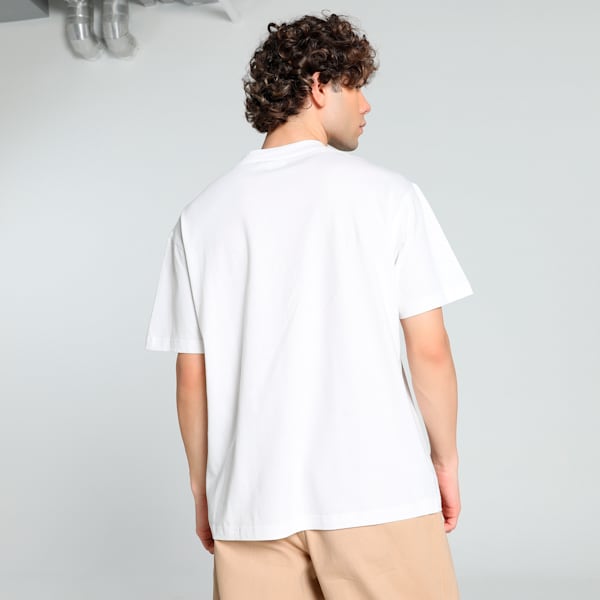 DOWNTOWN Relaxed Fit Relaxed Fit Tee, PUMA White, extralarge-IND