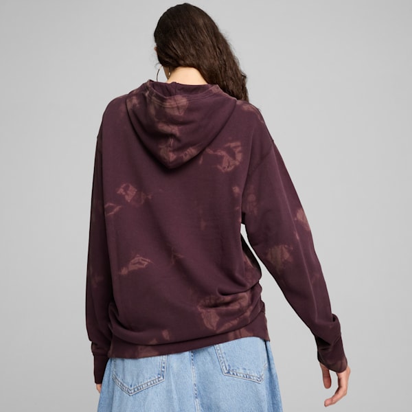Sudadera relajada con capucha DOWNTOWN, Midnight Plum, extralarge