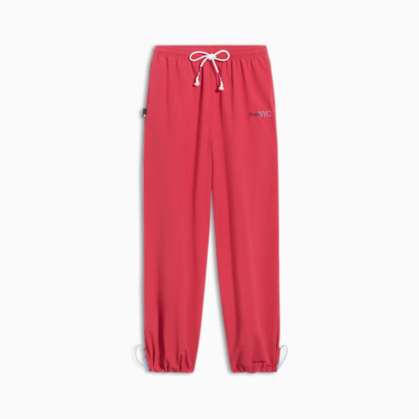 NYC Running Laps Woven Women's Pants, Club Red, extralarge