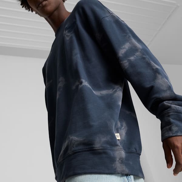 Sudadera unisex de cuello redondo y relajada DOWNTOWN, Club Navy, extralarge