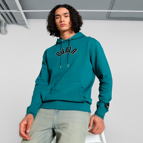PLAY LOUD CLASSICS Men's Hoodie, Cold Green, extralarge-IND