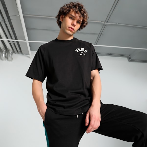 PLAY LOUD CLASSICS Graphic Men's Relaxed Fit Tee, PUMA Black, extralarge-IND
