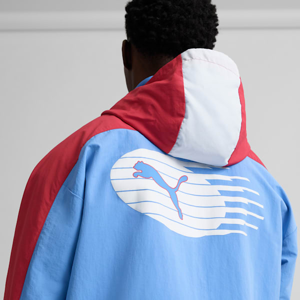 NYC Running Laps Men's Windbreaker, Blue Skies, extralarge