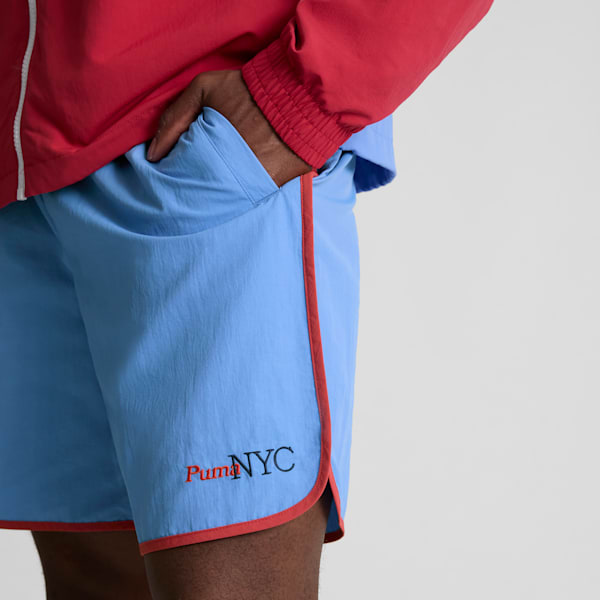 Pantalones cortos NYC Running Laps para hombre, Blue Skies, extralarge