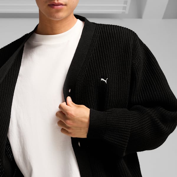 MMQ Men's Cardigan, PUMA Black, extralarge