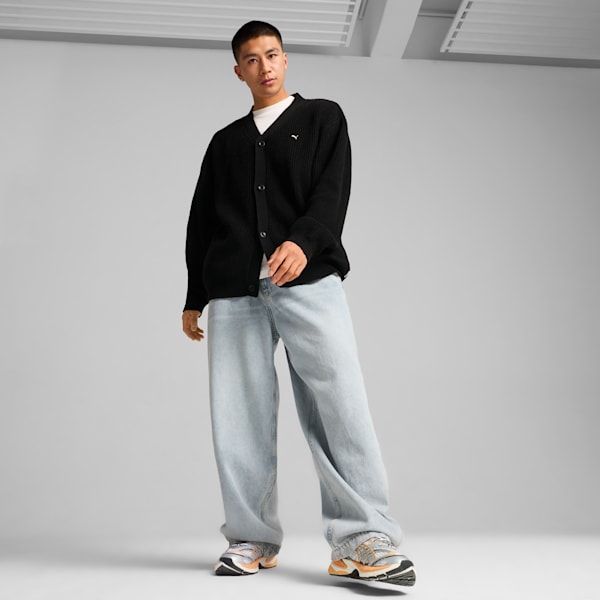 MMQ Men's Cardigan, PUMA Black, extralarge
