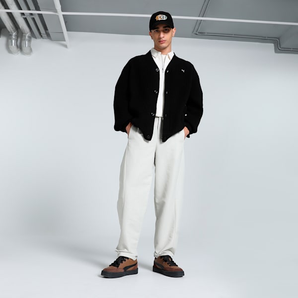 MMQ Men's Relaxed Fit Cardigan, PUMA Black, extralarge-IND