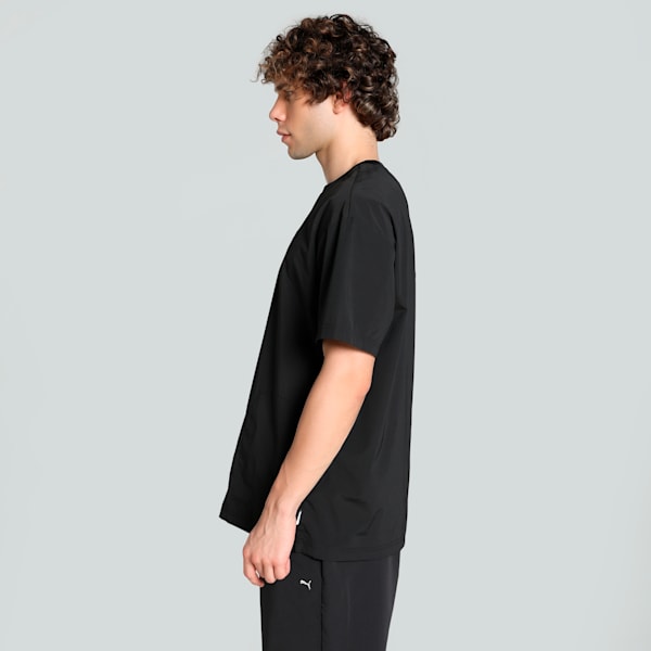 MMQ SPORT Woven Men's Relaxed Fit Tee, PUMA Black, extralarge-IND