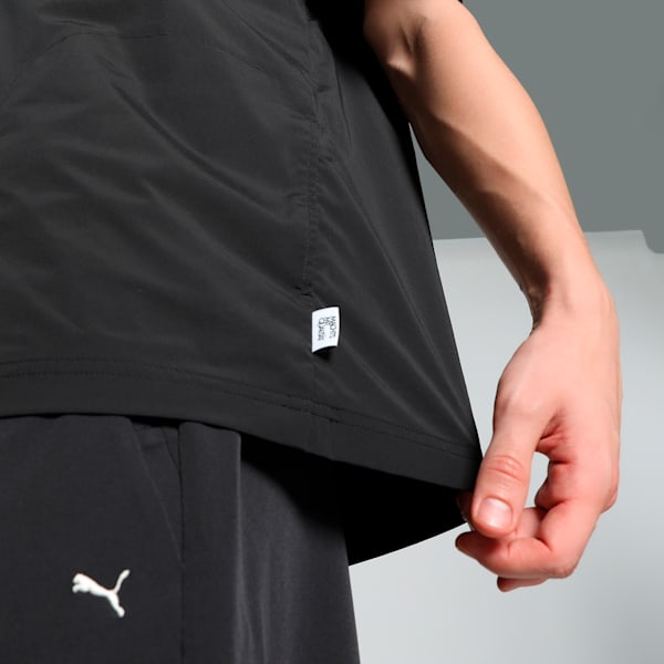 MMQ SPORT Woven Men's Relaxed Fit Tee, PUMA Black, extralarge-IND
